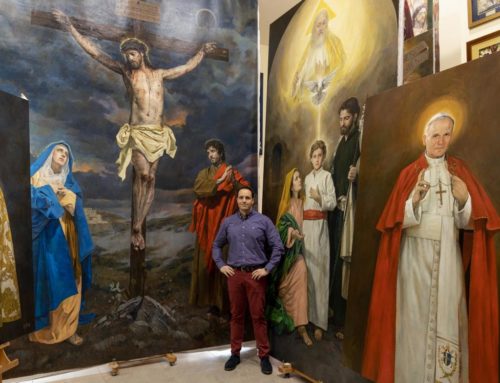 Raúl Berzosa plasmará con su pintura la Semana Santa de Almogía 2021