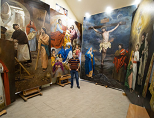 Presentación de la Pintura Conmemorativa de la Bendición de la Imagen del Santísimo Cristo de la Vera+Cruz