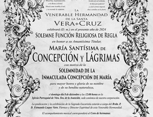 Solemne Función Religiosa de Regla en honor a María Santísima de Concepción y Lágrimas