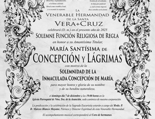 Solemne Función Religiosa de Regla en honor a María Santísima de Concepción y Lágrimas